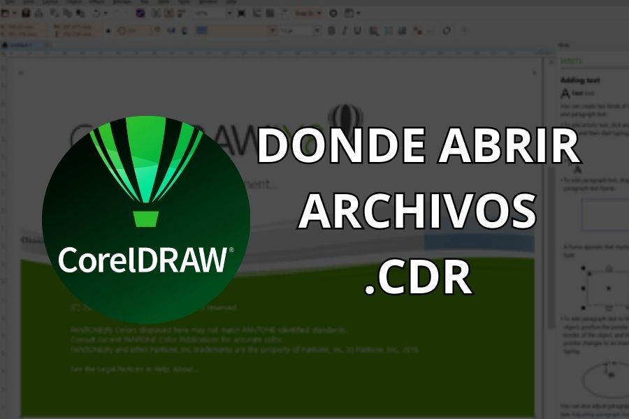 donde se puede abrir archivos .cdr